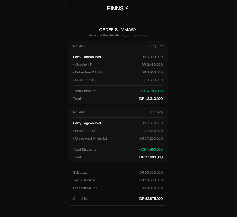 Finns order review